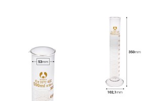 Messzylinder aus Glas 500ml-2