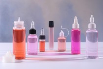 Μπουκαλάκι PET 10 ml με άσπρο καπάκι και βελόνα για ηλεκτρονικό τσιγάρο - 50 τμχ