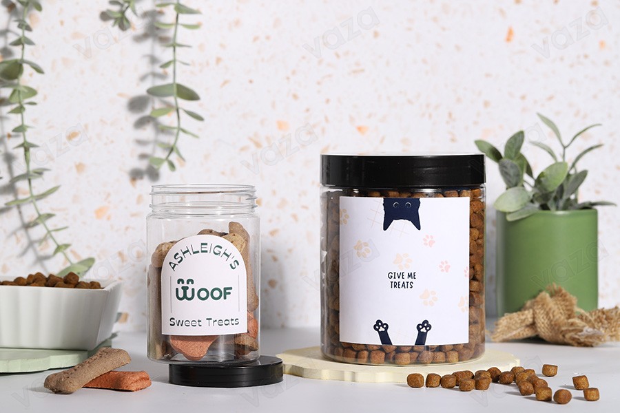 Βάζο για άλατα 400 ml πλαστικό (PET) διάφανο με μαύρο καπάκι 65x145 mm-εικόνα_σύνθεση
