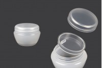 10 ml semi-transparent acrylic jar with plastic sealing disc - 12 pcs
