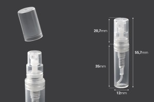 Flacon spray en plastique de 2ml (testeur) - 50 pcs-εικόνα_διαστάσεις