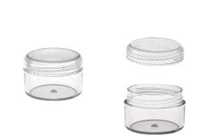 Acryl- Cremedose 15ml mit Deckel -12 Stücke-produktbild