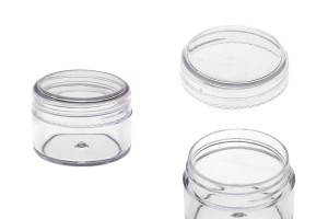 Acryl- Cremedose 25ml mit Deckel -12 Stücke