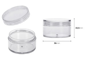 Acryl- Cremedose 50ml mit Deckel -12 Stücke-2