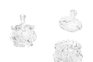Glas für Süßigkeiten 140 ml 85x105 mm mit Kappe-1