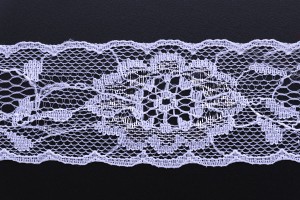Spitzenband mit silber metalischem Faden  Breite 35 mm - 10 Meter je Stück-εικόνα_προϊοντική