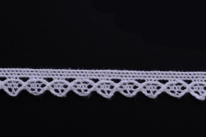 Dentelle au crochet en coton fine de couleur blanc cassé et d’une largeur de 13 mm - 10 mètres par pièce-εικόνα_προϊοντική