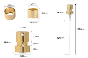 Vaporisateur pour flacons de parfum avec fermeture de sécurité à sertir - sans bouchon-2