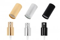 Aluminum cream pump with PP18 finish, available in different colors