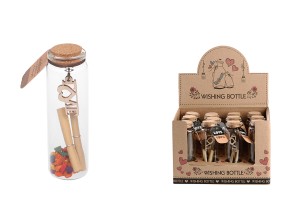 Wünschglas mit Spitzkorken - 12 Stücke-produktbild