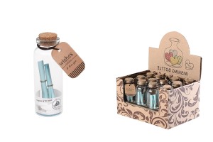 Wünschglas Meer mit Spitzkorken - 12 Stücke-produktbild