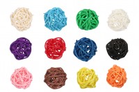 Boules décoratives pour tiges diffuseuses, variété de couleurs (diamètre 3 cm) – pack de 12 pièces
