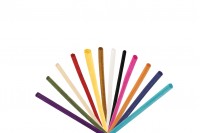Bâtons de bambou pour parfums d'ambiance dans une variété de couleurs (longueur 22 cm) - 10 pièces