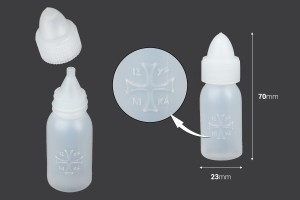 Kunststoffflasche für Nagellackentferner oder Weihwasser 100 ml-2