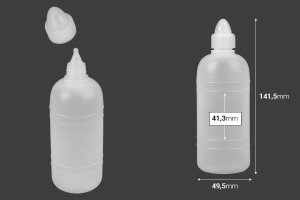 Flacon en plastique pour acétone ou eau bénite de 200 ml-2