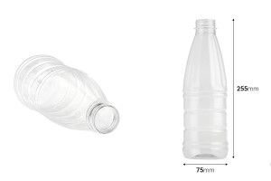 Bouteille transparente en plastique (PET) de 1000 ml - lot de 135 pièces-εικόνα_διαστάσεις
