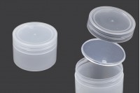 Βαζάκι 210 ml πλαστικό, ημιδιάφανο με καπάκι