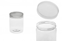 Transparent 200ml PET jar with cap in size 65x85 mm -available in a package with 12 pcs