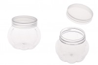 Petit pot de 150ml en plastique (PET) 55 x 60 mm transparent avec couvercle - 12 pcs