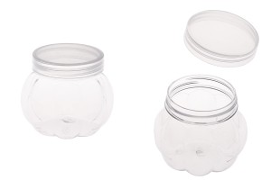 Transparente Pet Dose 150ml  55x60 mm mit Deckel- 12 Stücke-εικόνα_προϊοντική