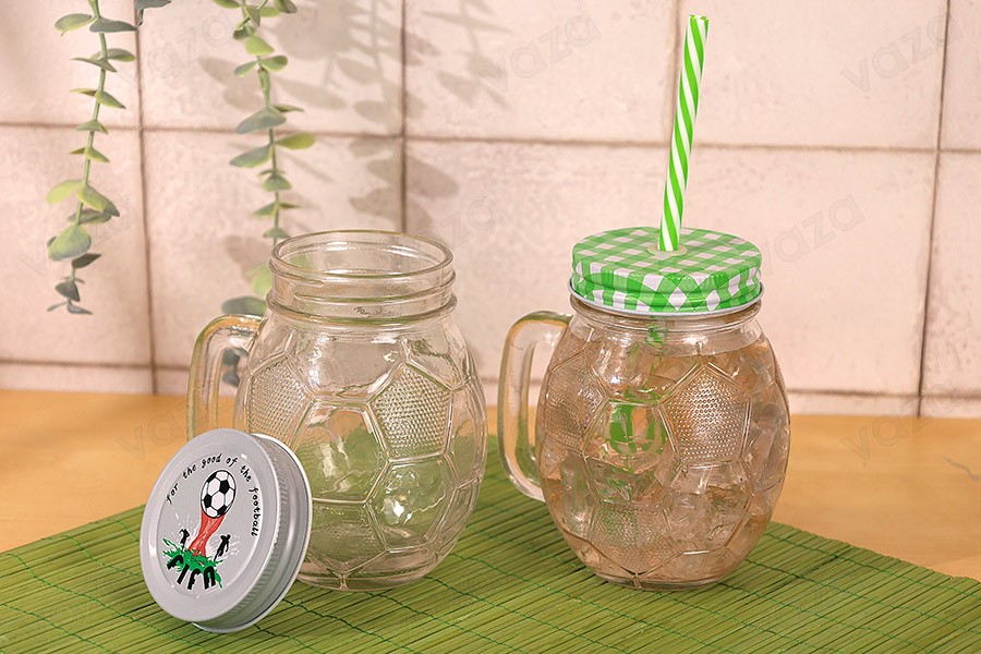 Bocal en verre de 450ml en forme de boule 126 x 94 mm avec couvercle argenté Bocal en verre de 450ml en forme de boule 126 x 94 mm avec couvercle argenté-photo_groupe