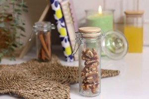 Drahtbügelglas 130x45 mm mit Holzdeckel 120 ml-6
