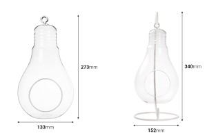 Hängende Glasvase in Lampenform-εικόνα_διαστάσεις