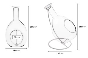 Deko Glas Karaffe-εικόνα_διαστάσεις
