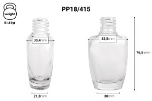 Flacon de parfum en verre (18/415) 30 ml - (commande minimum : 1 boîte)-2