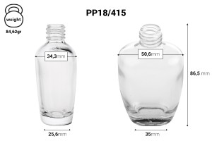 Flacon de parfum en verre (18/415) 50 ml - (commande minimum : 1 boîte)-2