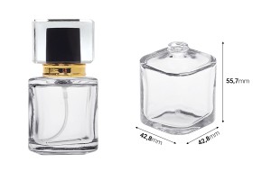 Flacon de Parfum Luxe en Verre 30ml avec col 15/400-εικόνα_διαστάσεις