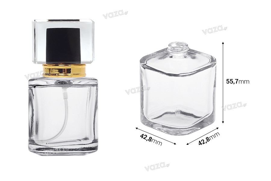 Luxury Glass Perfume Bottle 30ml (PP 15)