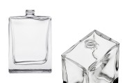 Flacon de parfum de luxe en verre (PP 15) de 100 ml de forme rectangulaire