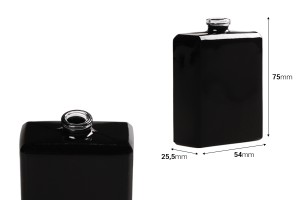 Flacon de parfum 50 ml noir avec fermeture de sécurité crimp 15 mm-2