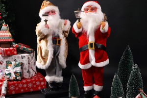 Babagjyshi dekorativ me fener, lëvizje dhe muzikë - lartësia 75 cm-εικόνα_σύνθεση