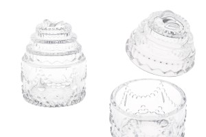 Deko Glas 100 ml mit Deckel 88x74 mm-produktbild