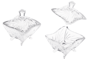 Deko Glas mit Deckel und Standfuß 95x76 mm-εικόνα_προϊοντική