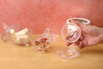 Kleines Deko Glas mit Deckel Kleines Deko Glas mit Deckel
