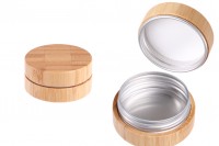 30 ml aluminum jar with bamboo coating and inner seal on the lid - 12 pcs
