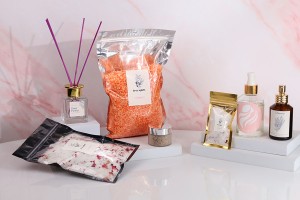 Heat sealable aluminum zip lock pouch with transparent front side in size 140x200 mm - 100 pcs-image_group