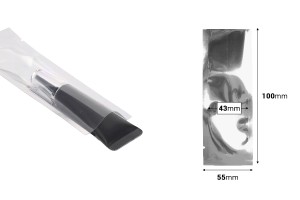 Qese alumini me mundësi mbyllje me nxehtësi 55x150 mm - 100 copë                    -bildabmessungen