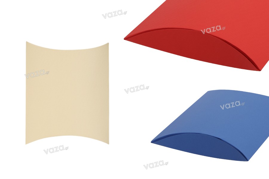Κουτί δώρου 210x210x50 mm χάρτινο σε διάφορα χρώματα - 10 τμχ