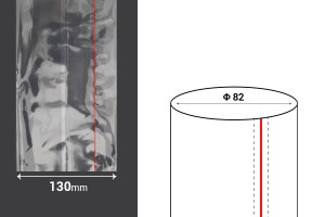 Capsule thermorétractable largeur 130 mm avec encoche - en mètre courant (F 82)-εικόνα_διαστάσεις