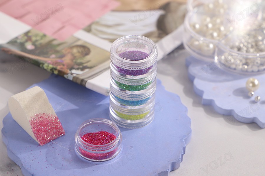 Glas Acryl Strasssteine Nagel 3 ml mit 5 Staplen-bildgruppe