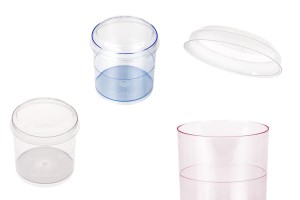 Runder Becher 80 ml mit Verschluss für Süßigkeiten - 48 Stk-εικόνα_προϊοντική