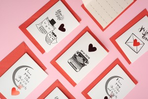 Liebesgrußkarten aus Papier in verschiedenen Designs - 120 Stück-4