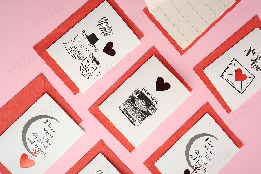 Cartes amour en papier aux motifs variés - 120 pcs-εικόνα_σύνθεση