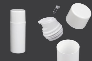 Flacon airless en plastique de 80 ml pour crème