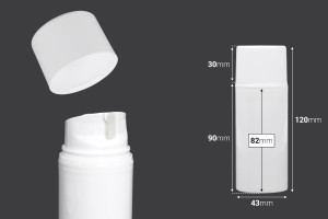 Flacon airless en plastique de 80 ml pour crème-2