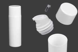 Flacon airless en plastique de 100 ml pour crème